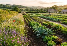 EU Organic Day: Sowing the Seeds of a Resilient, Circular, and Biodiverse Food Renaissance Campi coltivati con metodo biologico immersi nel paesaggio rurale europeo