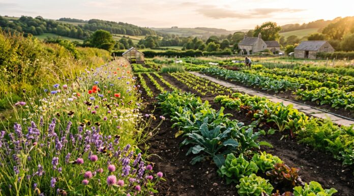 EU Organic Day: Sowing the Seeds of a Resilient, Circular, and Biodiverse Food Renaissance Campi coltivati con metodo biologico immersi nel paesaggio rurale europeo